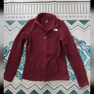 The North Face Small Dark Red Fleece Jacket
